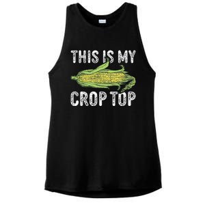 This Is My Crop Top Funny Farmer Farming Corn Lover Ladies PosiCharge Tri-Blend Wicking Tank