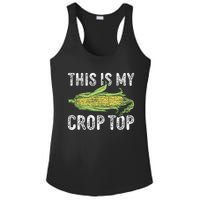 This Is My Crop Top Funny Farmer Farming Corn Lover Ladies PosiCharge Competitor Racerback Tank