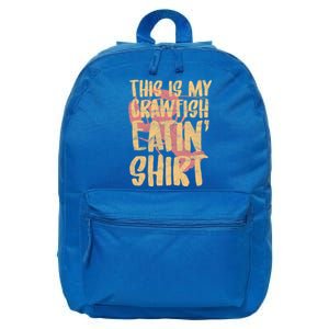 This Is My Crawfish Eatin Gift Boil Season Great Gift 16 in Basic Backpack