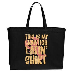 This Is My Crawfish Eatin Gift Boil Season Great Gift Cotton Canvas Jumbo Tote