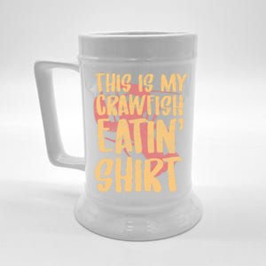 This Is My Crawfish Eatin Gift Boil Season Great Gift Beer Stein