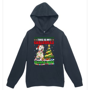 This Is My Christmas Pajama Santa Dog Christmas Gift Urban Pullover Hoodie