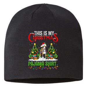 This Is My Christmas Pajama Italian Greyhound Dog Xmas Sustainable Beanie