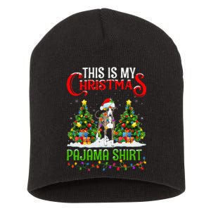 This Is My Christmas Pajama Italian Greyhound Dog Xmas Short Acrylic Beanie