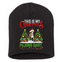 This Is My Christmas Pajama Italian Greyhound Dog Xmas Short Acrylic Beanie