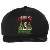 This Is My Christmas Pajama Italian Greyhound Dog Xmas Wool Snapback Cap