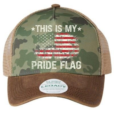 This Is My Pride Flag USA American 4th of July Patriotic Legacy Tie Dye Trucker Hat