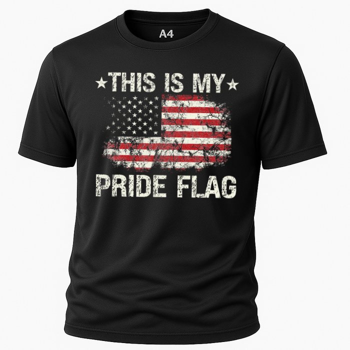 This Is My Pride Flag USA American 4th of July Patriotic Cooling Performance Crew T-Shirt