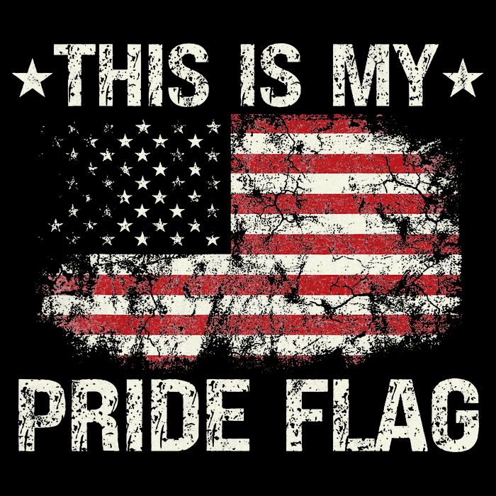 This Is My Pride Flag USA American 4th of July Patriotic Cooling Performance Crew T-Shirt
