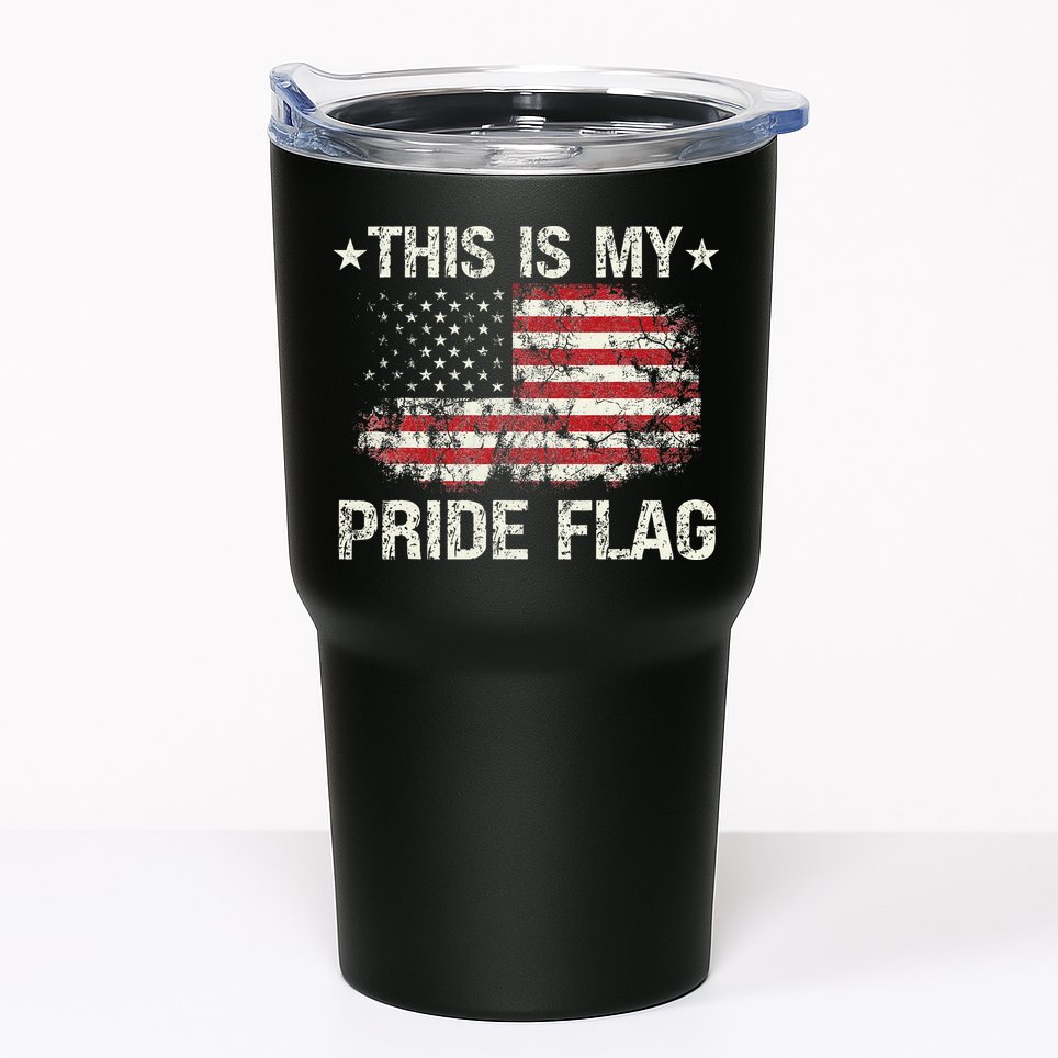This Is My Pride Flag USA American 4th of July Patriotic Tumbler