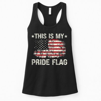 This Is My Pride Flag USA American 4th of July Patriotic Womens Tank Top