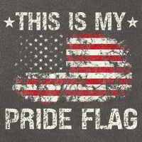 This Is My Pride Flag USA American 4th of July Patriotic Cotton Canvas Backpack