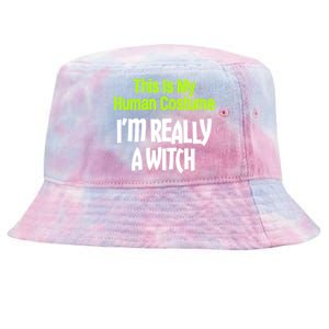 This Is My Hu Costume IM Really A Witch Gift Tie-Dyed Bucket Hat