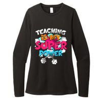 Teaching Is My Super Power Teacher League Lessons Womens CVC Long Sleeve Shirt