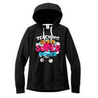 Teaching Is My Super Power Teacher League Lessons Women's Fleece Hoodie