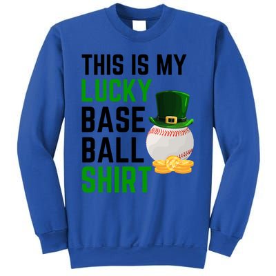 This Is My Lucky Baseball Gift Sport Game St Patrick's Day Gift Sweatshirt