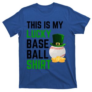 This Is My Lucky Baseball Gift Sport Game St Patrick's Day Gift T-Shirt