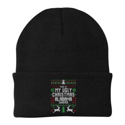 This Is My Ugly Christmas Alabama Sweater Funny Xmas Funny Gift Beanie