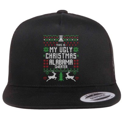 This Is My Ugly Christmas Alabama Sweater Funny Xmas Funny Gift Flatbill Hat