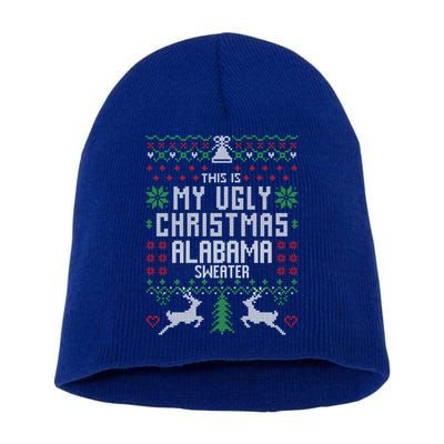 This Is My Ugly Christmas Alabama Sweater Funny Xmas Funny Gift Short Acrylic Beanie