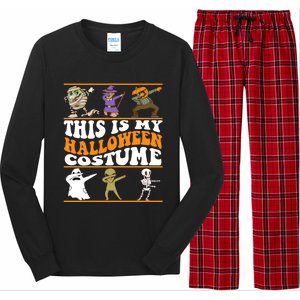 This Is My Halloween Costume Dabbing Halloween Gift Long Sleeve Pajama Set