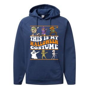 This Is My Halloween Costume Dabbing Halloween Gift Performance Fleece Hoodie