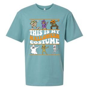 This Is My Halloween Costume Dabbing Halloween Gift Sueded Cloud Jersey T-Shirt