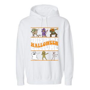 This Is My Halloween Costume Dabbing Halloween Gift Garment-Dyed Fleece Hoodie