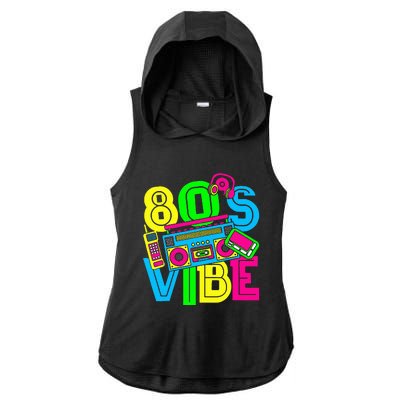 This Is My 80S Vibe 1980s Fashion 80s 90s Outfit Party Ladies PosiCharge Tri-Blend Wicking Draft Hoodie Tank