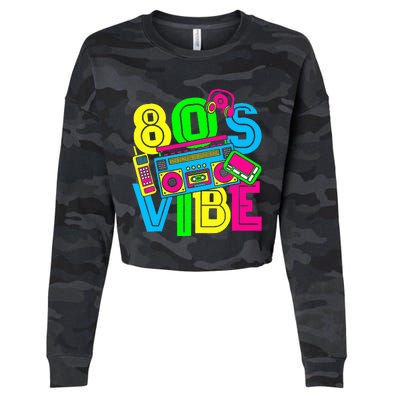 This Is My 80S Vibe 1980s Fashion 80s 90s Outfit Party Cropped Pullover Crew