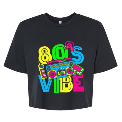 This Is My 80S Vibe 1980s Fashion 80s 90s Outfit Party Bella+Canvas Jersey Crop Tee