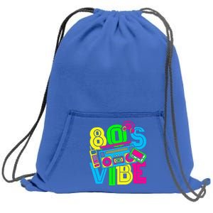 This Is My 80S Vibe 1980s Fashion 80s 90s Outfit Party Sweatshirt Cinch Pack Bag