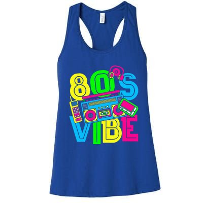 This Is My 80S Vibe 1980s Fashion 80s 90s Outfit Party Women's Racerback Tank