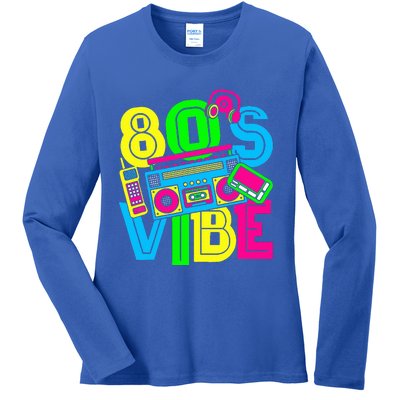 This Is My 80S Vibe 1980s Fashion 80s 90s Outfit Party Ladies Long Sleeve Shirt