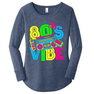 This Is My 80S Vibe 1980s Fashion 80s 90s Outfit Party Women's Perfect Tri Tunic Long Sleeve Shirt