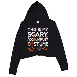 This Is My Scary Accountant Costume Funny Halloween Crop Fleece Hoodie