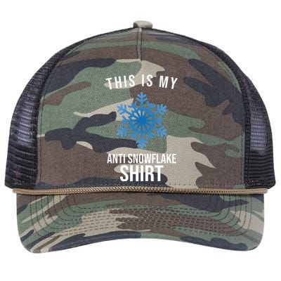 This Is My Anti Snowflake Shirt Winter Retro Rope Trucker Hat Cap