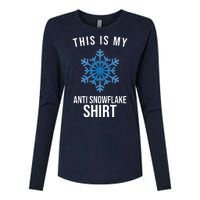 This Is My Anti Snowflake Shirt Winter Womens Cotton Relaxed Long Sleeve T-Shirt