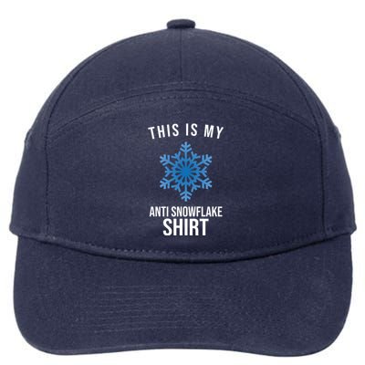 This Is My Anti Snowflake Shirt Winter 7-Panel Snapback Hat