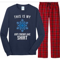 This Is My Anti Snowflake Shirt Winter Long Sleeve Pajama Set