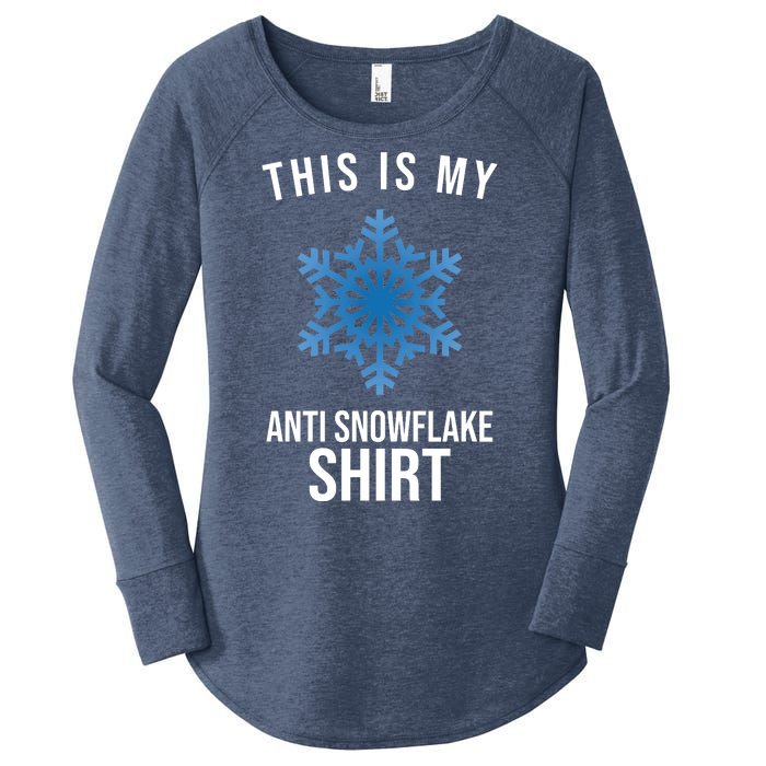 This Is My Anti Snowflake Shirt Winter Women's Perfect Tri Tunic Long Sleeve Shirt