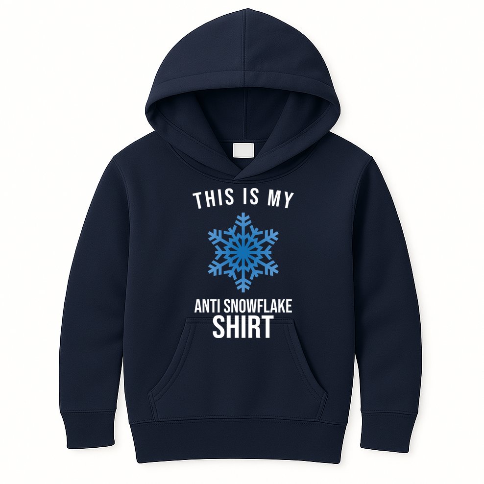 This Is My Anti Snowflake Shirt Winter Kids Hoodie