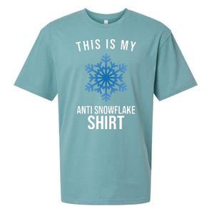 This Is My Anti Snowflake Shirt Winter Sueded Cloud Jersey T-Shirt