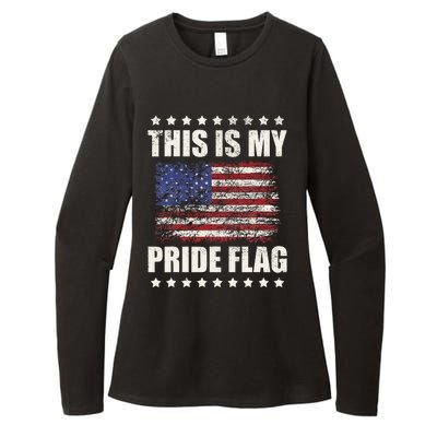 This Is My Pride Flag USA American 4th of July Patriotic Womens CVC Long Sleeve Shirt