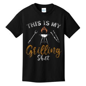 This Is My Grilling Funny BBQ Party Gift Barbecue Kids T-Shirt