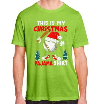 This Is My Christmas Baseball Pajama For Adult ChromaSoft Performance T-Shirt