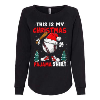 This Is My Christmas Baseball Pajama For Womens California Wash Sweatshirt