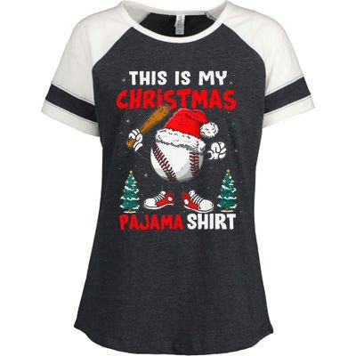 This Is My Christmas Baseball Pajama For Enza Ladies Jersey Colorblock Tee