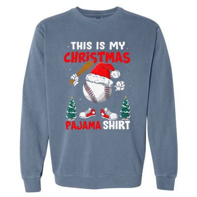 This Is My Christmas Baseball Pajama For Garment-Dyed Sweatshirt