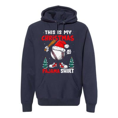 This Is My Christmas Baseball Pajama For Premium Hoodie